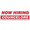 Signmission Now Hiring Counselors Banner Apply Inside Accepting Application Single Sided B-72-30223 - alternate 1